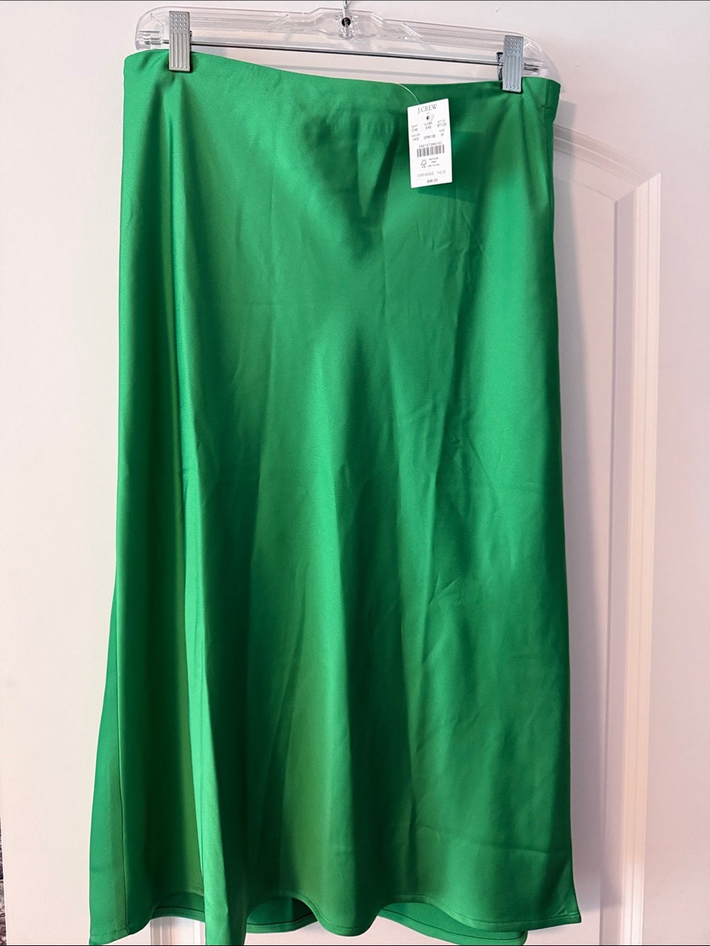 J. Crew Bright Green Midi Skirt
